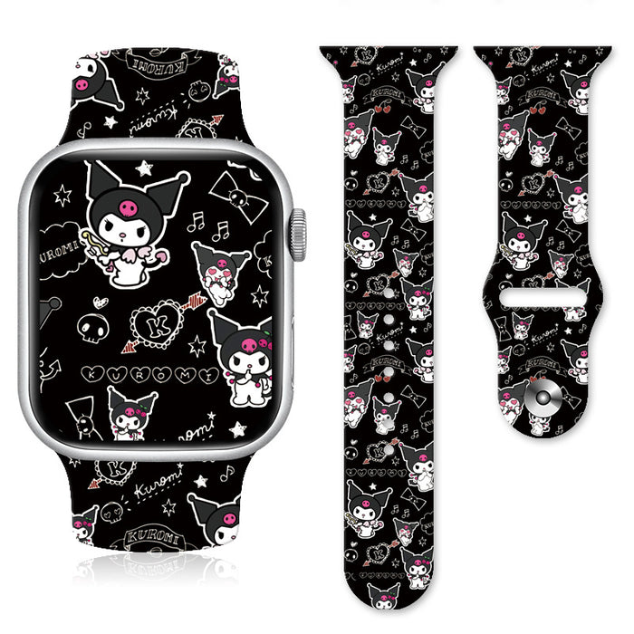 Wholesale Silicone Cartoon Printed Watch Strap JDC-WD-NuoQi008