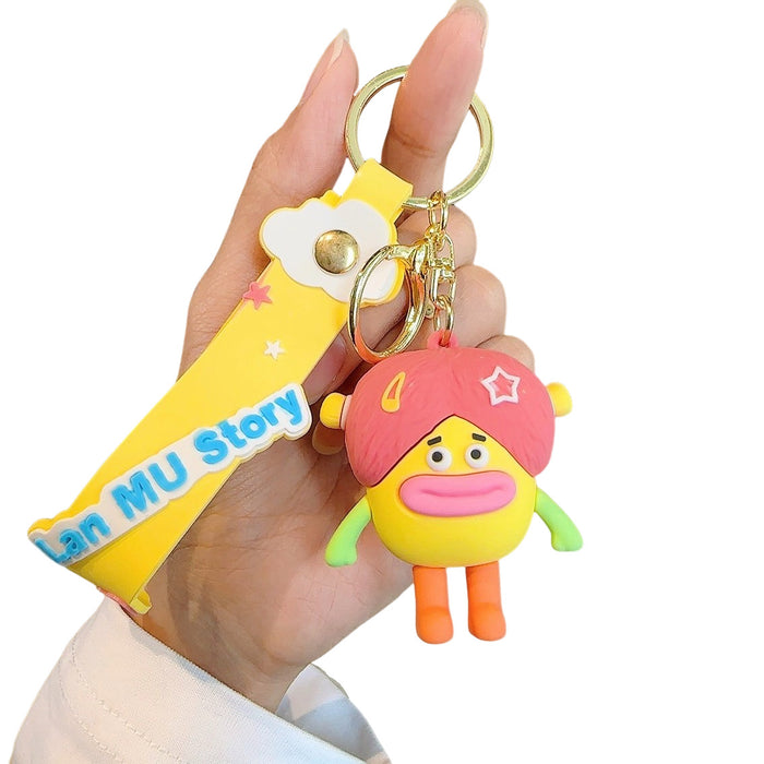 Wholesale Silicone Cartoon Doll Keychains JDC-KC-WC017