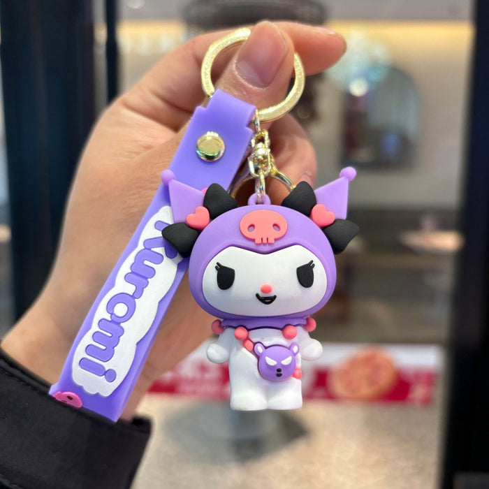 Wholesale Music keychain pvc doll pendant