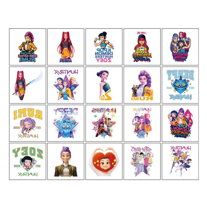 Wholesale 5x5cm K-POP Tattoo Decorative  Sticker