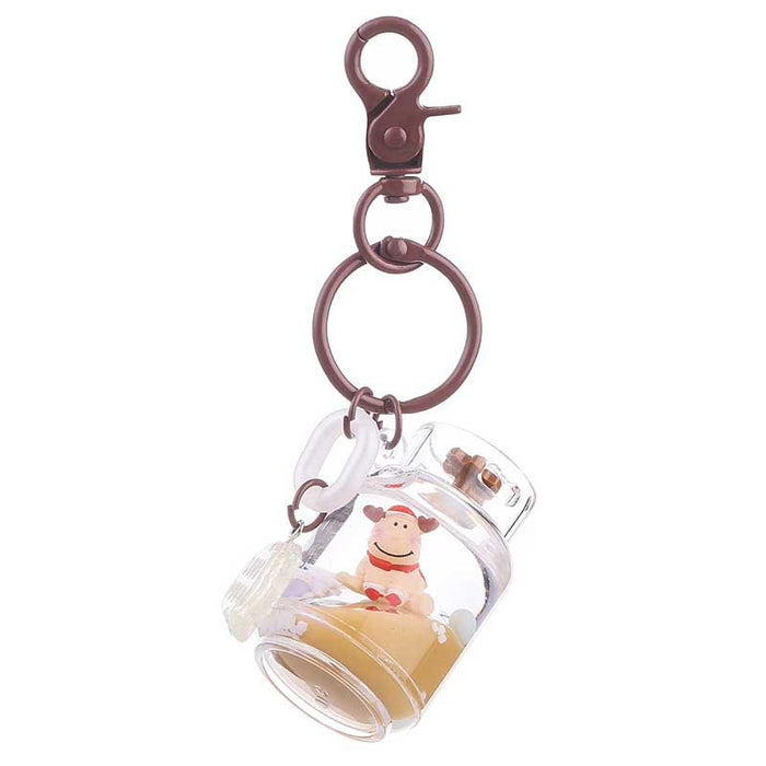 Wholesale Christmas Floating Quicksand Gas Tank Keychain JDC-KC-ShuoT011