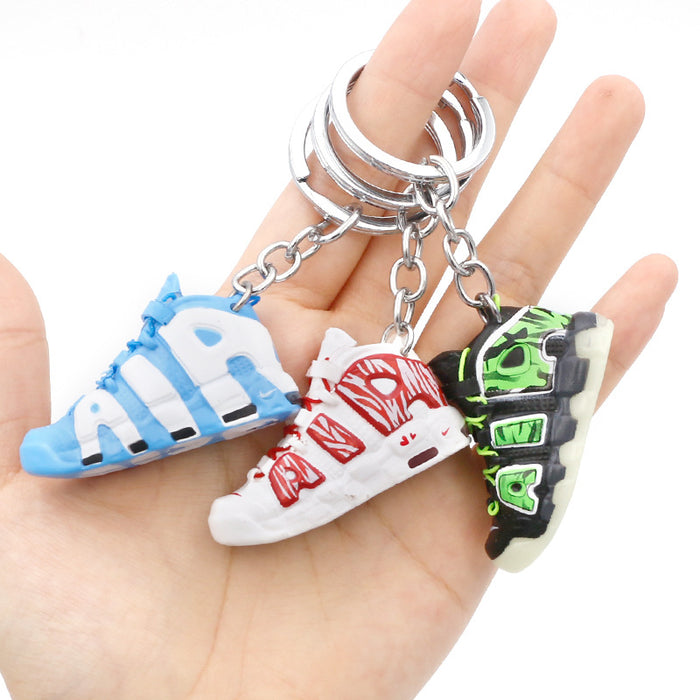 Wholesale PVC Basketball Shoe Model Keychain JDC-KC-QLPing010
