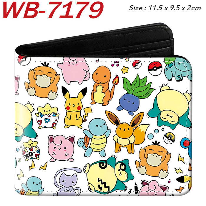 Wholesale Cute Anime Elf Pattern PU Bifold Wallet Short Card Holder Coin Purse Everyday Chic Fashion Accessory