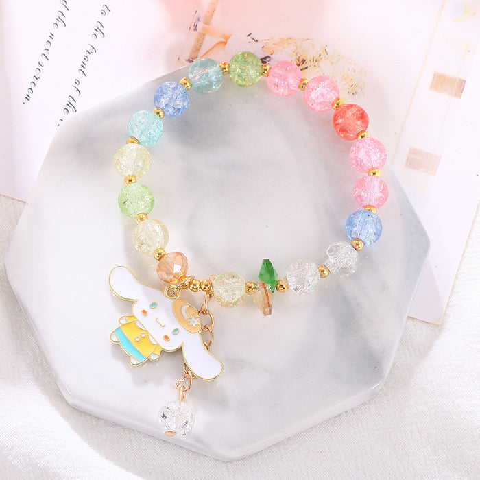 Wholesale Children' s popcorn bracelet beaded bracelet crystal cute cartoon