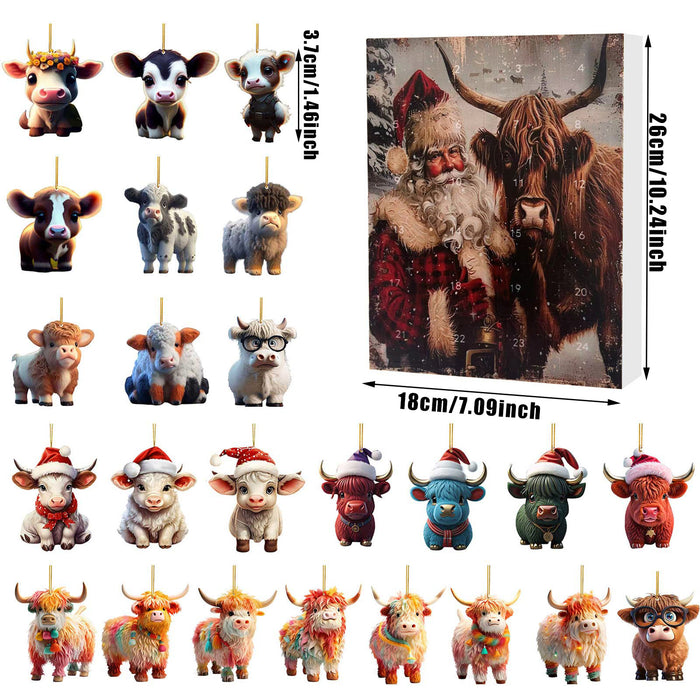 Wholesale Christmas Blind Box Creative Box Packaging Acrylic Cartoon Pendant Blind Box