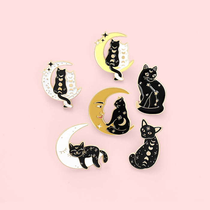 Wholesale Creative Cartoon Badges Cute Cat JDC-BC-BL015