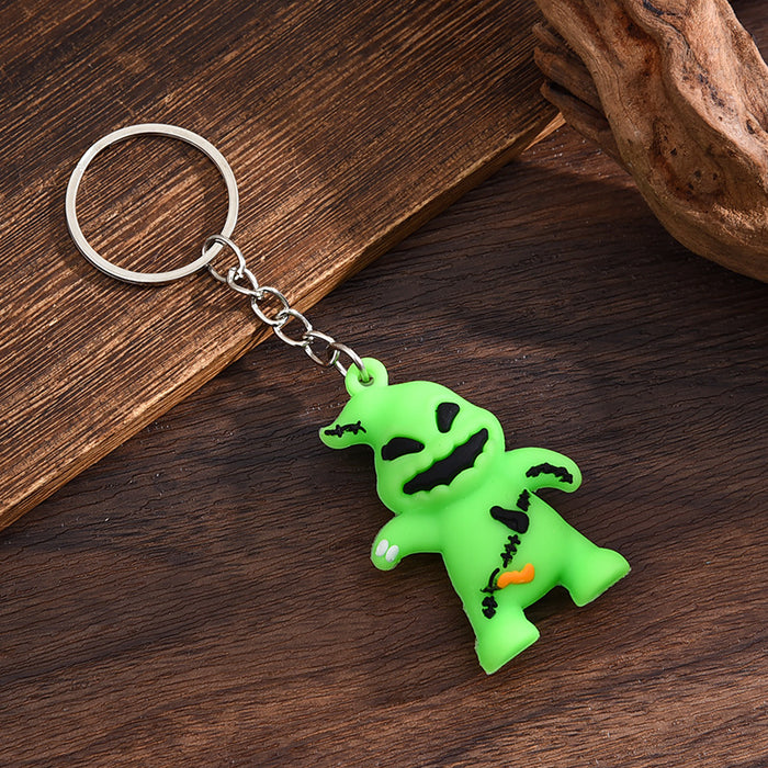 Wholesale  keychain trick-or-treating ghost pumpkin keychain  pendant chain skull ghost key chain