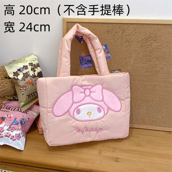 Wholesale New Style Cartoon Down Cloth Handbag Small Dog Shoulder Bag Cute Rabbit Tote Bag Birthday Gift JDC-SD-ZeZ002