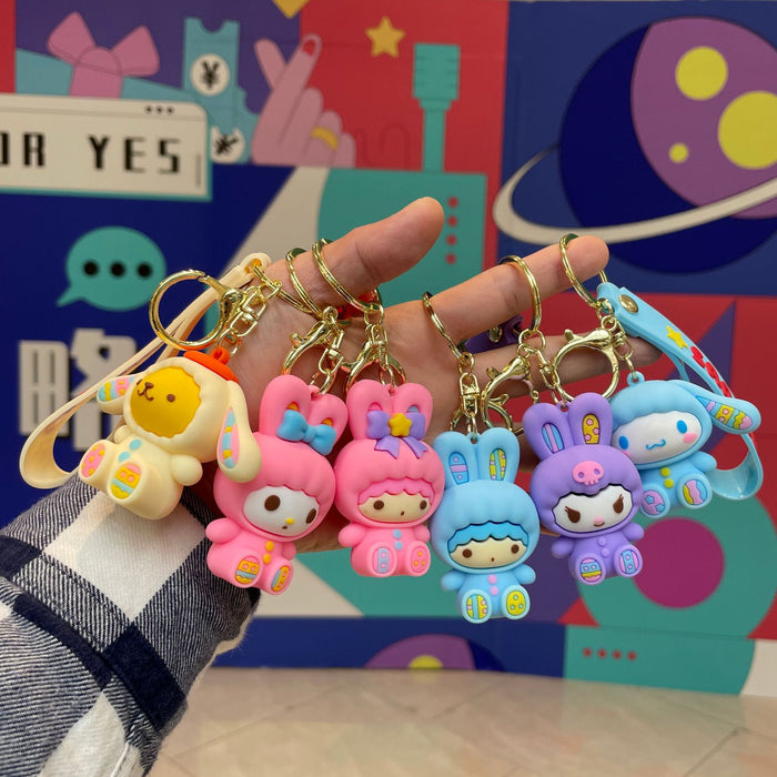 Wholesale Doll keychain pendant cute cartoon car keychain
