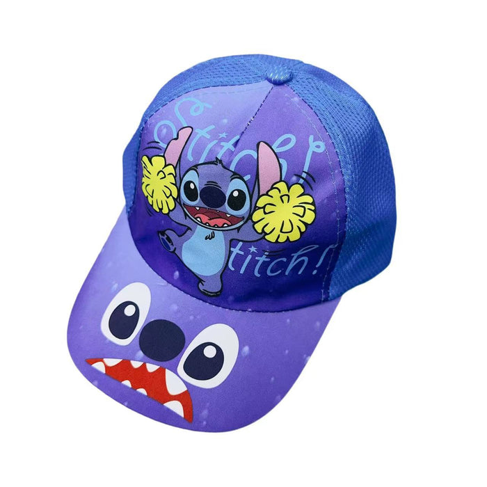 Wholesale Cartoon print baseball cap thin mesh cap for children