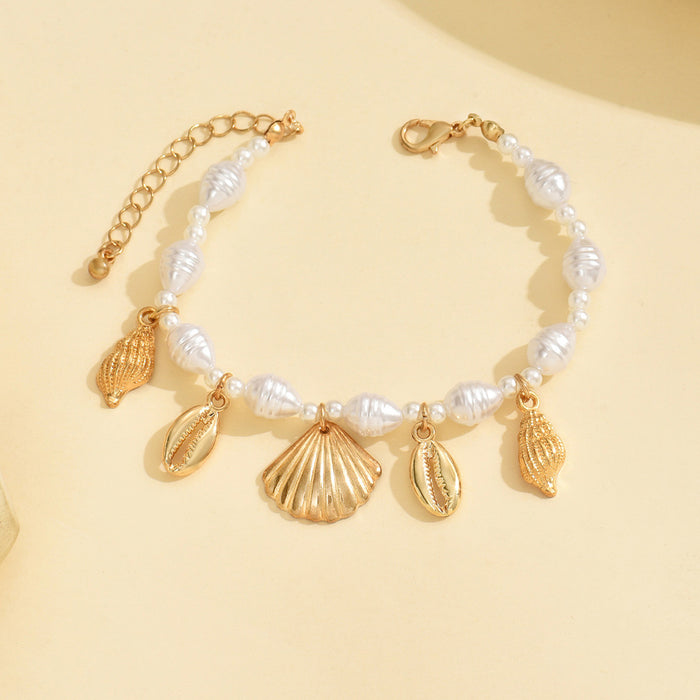 Wholesale  Fashion Irregular Imitation Pearl Bracelet