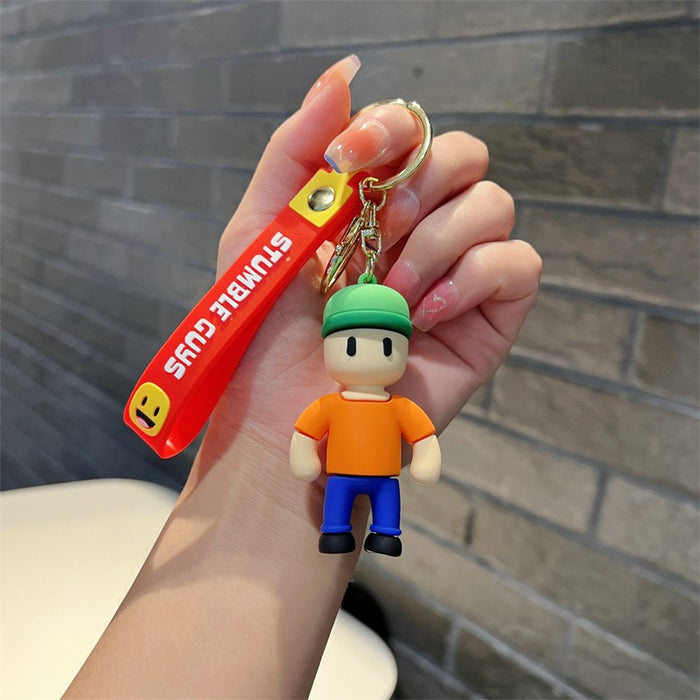 Wholesale Cartoon Game PVC Soft Glue Keychain JDC-KC-JinB029