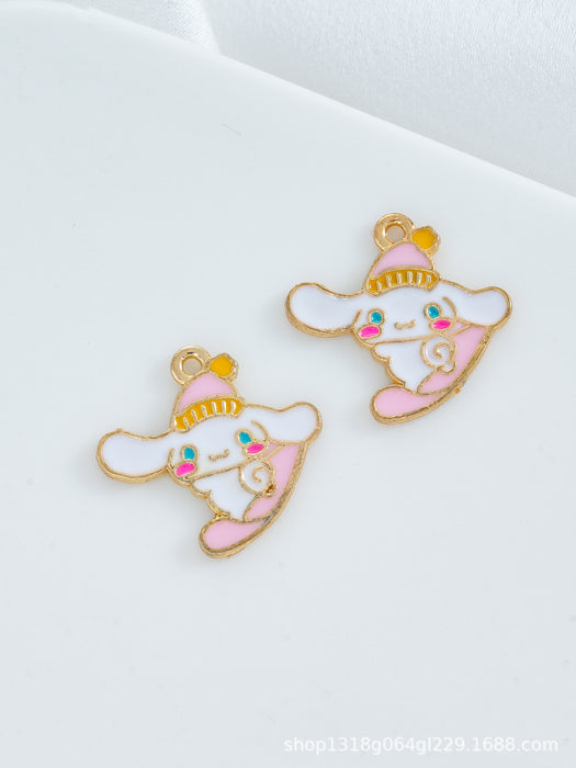 Wholesale 20 pcs Cute Cartoon DIY Alloy Oil Droplets Pendant Accessories