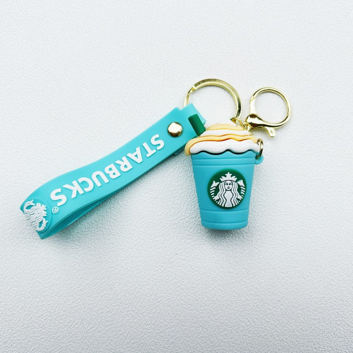 Wholesale Cartoon Cute Coffee Milk Tea Cup Keychain JDC-KC-WuYi002