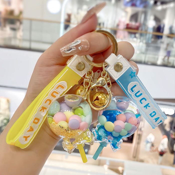 Wholesale Acrylic Oil Lollipop Keychain JDC-KC-SuXC005