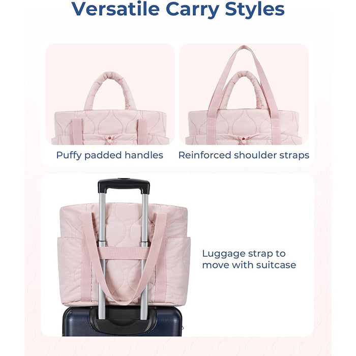 Wholesale Down Tote Quilted Travel Handbag Large Capacity Waterproof Lightweight Travel Bag