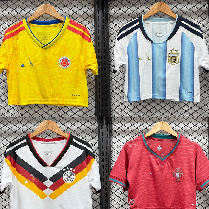 Wholesale World Cup Short Sleeve Women' s Jersey Top Football Shirt