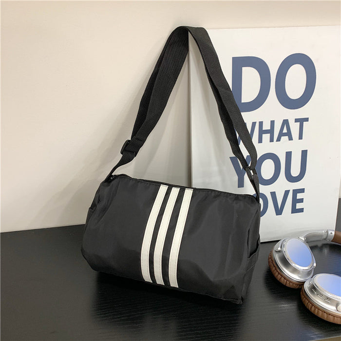 Wholesale Shoulder bag casual commuter messenger bag nylon small square bag simple and versatile cylindrical pillow bag