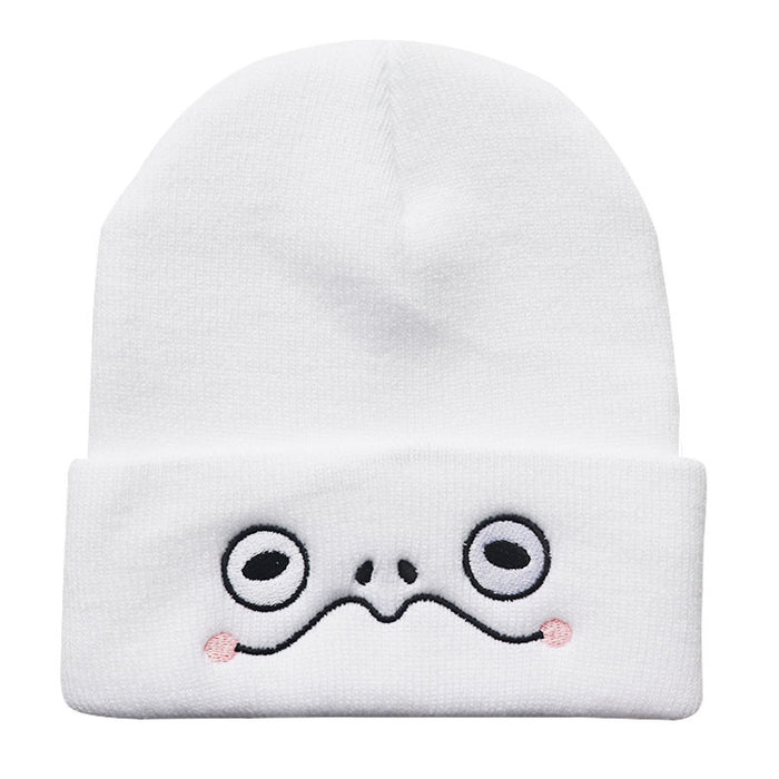 Wholesale Frog Eyes Embroidery Acrylic Knitted Beanie Hat JDC-FH-LvH014