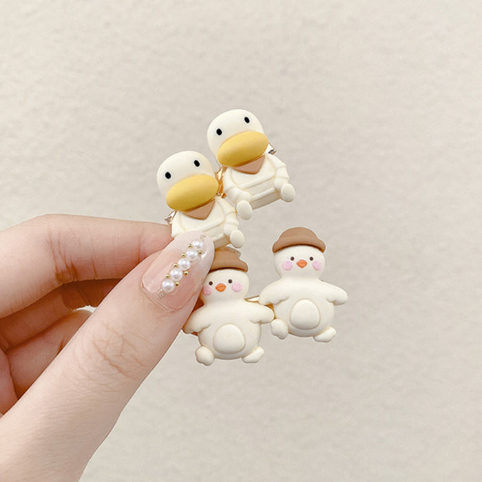 Wholesale  Big-mouth Duck Hairpin Student  Girl  Duckmouth Clip Bangs Side Clip Cartoon Headwear