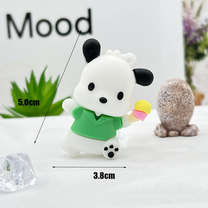 Wholesale Cartoon  Keychain Doll Pendant Cream Glue Phone Case