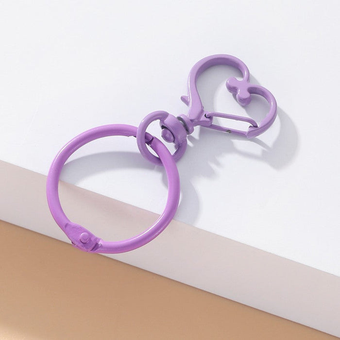 Wholesale Purple Love Alien Heart Keychain JDC-KC-RongR008