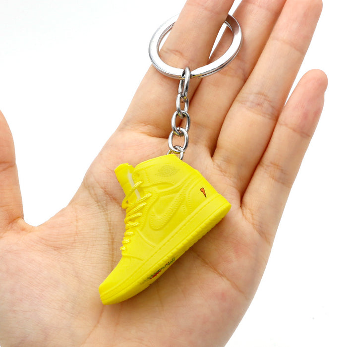 Wholesale PVC Mini Basketball Shoe Keychain JDC-KC-QLPing008