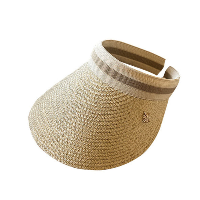 Wholesale Outdoor empty top duckbill hat, children's seaside beach, no top headband, sunshade and sun protection sun hat
