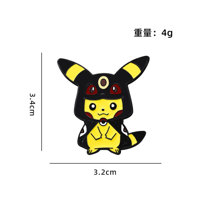 Wholesale Environmentally friendly zinc alloy brooch with oil drop imitation enamel cute schoolbag decoration badge