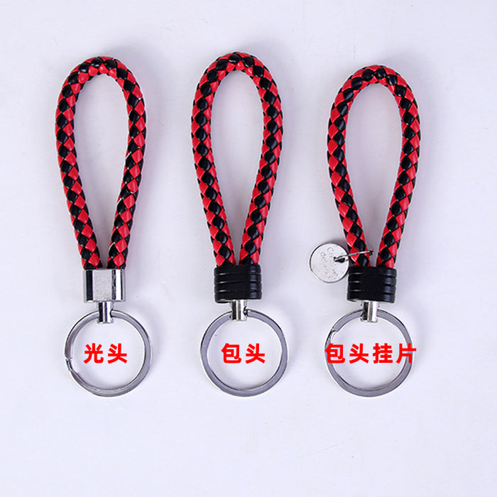 Wholesale Leather Rope Keychains Woven Keychains Car Accessories Leather Keychains Accessories Couple Bags Accessories JDC-KC-BD001