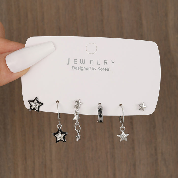 Wholesale Rhinestone Star Earrings