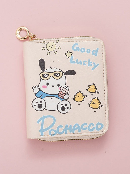 Wholesale Puppy Coin Purse Anime  Short Zipper Multifunctional Wallet