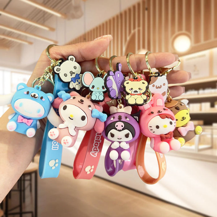 Wholesale PVC Cartoon Doll Keychain JDC-KC-BaoDou006