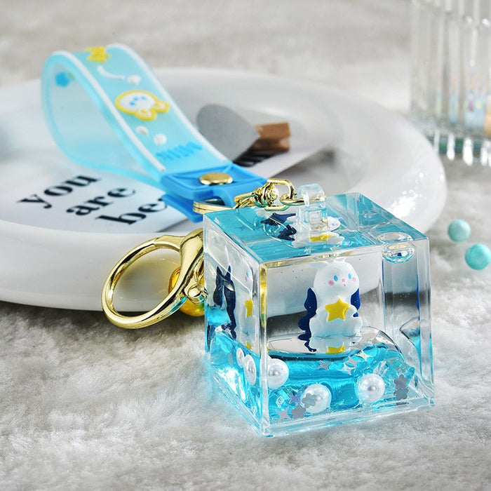 Wholesale Cloud and Sand Pendant Moon Rabbit Keychain