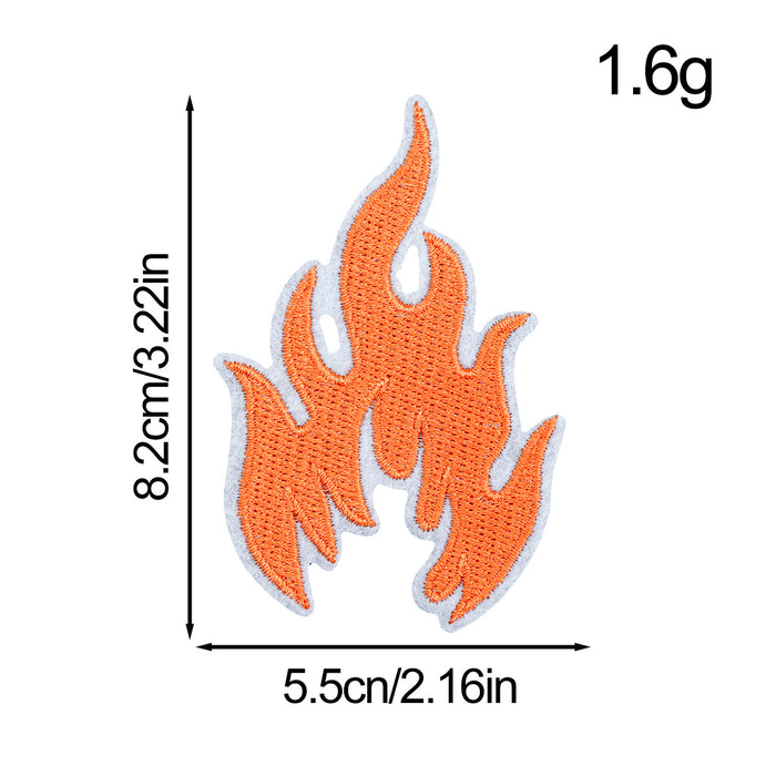 Wholesale Flame Embroidery Cloth DIY Patches