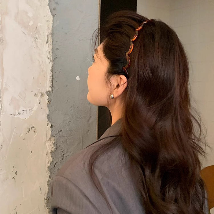 Wholesale Toothed Wave Hair Hoop New Simple Retro Headband Wash Face Anti slip Pressure Hair Clip Hair Accessories