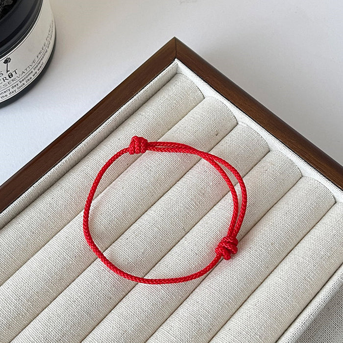 Wholesale Handmade Red Rope Bracelet, Simple Bracelet, Foot Chain, New Hand Rope Set, Versatile