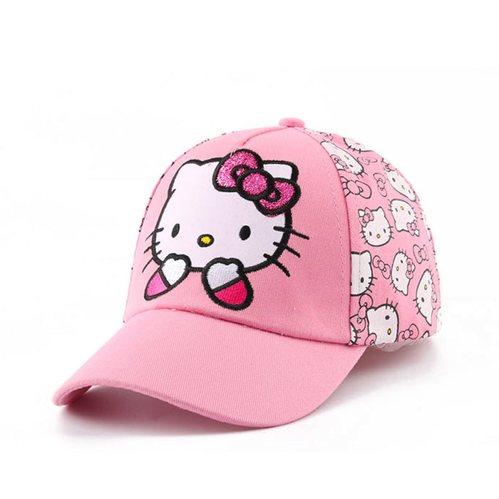 Wholesale Children' s hatsspring and autumn girls'  sunshade baseball caps
