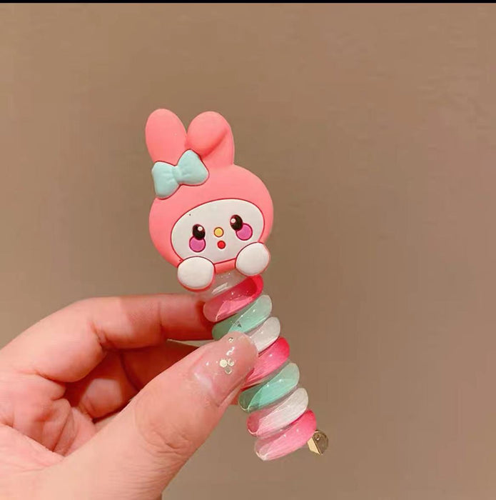 Wholesale Cute Cartoon Polyurethane Phone Cord Children's Hair Tie JDC-HS-Yiyan002