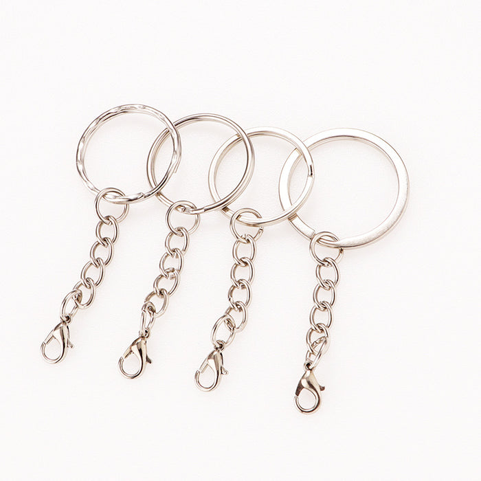 Wholesale Metal key ring with chain jewelry pendant handmade key chain pendant