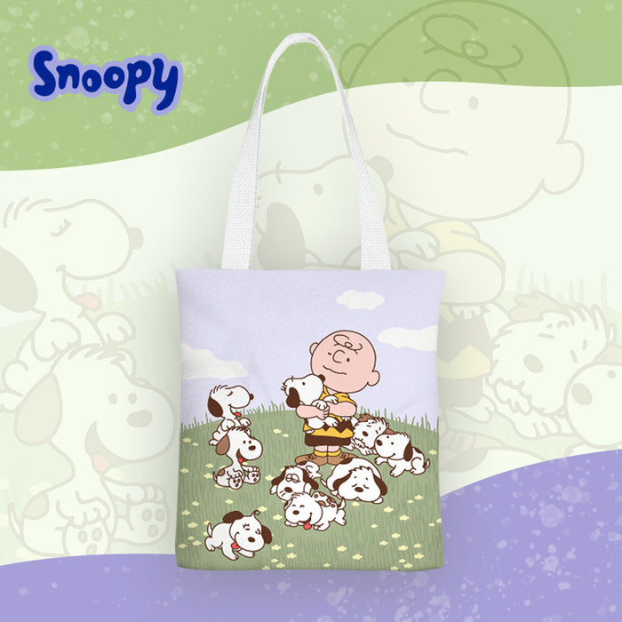 Wholesale Cute cartoon pattern canvas shoulder bags