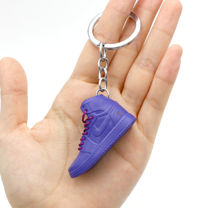 Wholesale PVC Mini Basketball Shoe Keychain JDC-KC-QLPing008