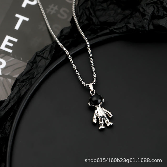 Wholesale Sweater long necklace titanium steel pendant sweatshirt with accessory pendant