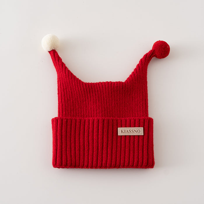 Wholesale Children' s Hat Winter Baby Wool Hat Knitted Christmas Warm