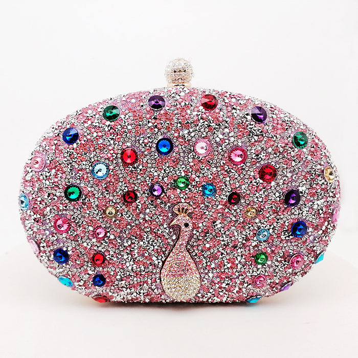 Wholesale Peacock Diamond Evening Bag Handbag JDC-HB-YiX008