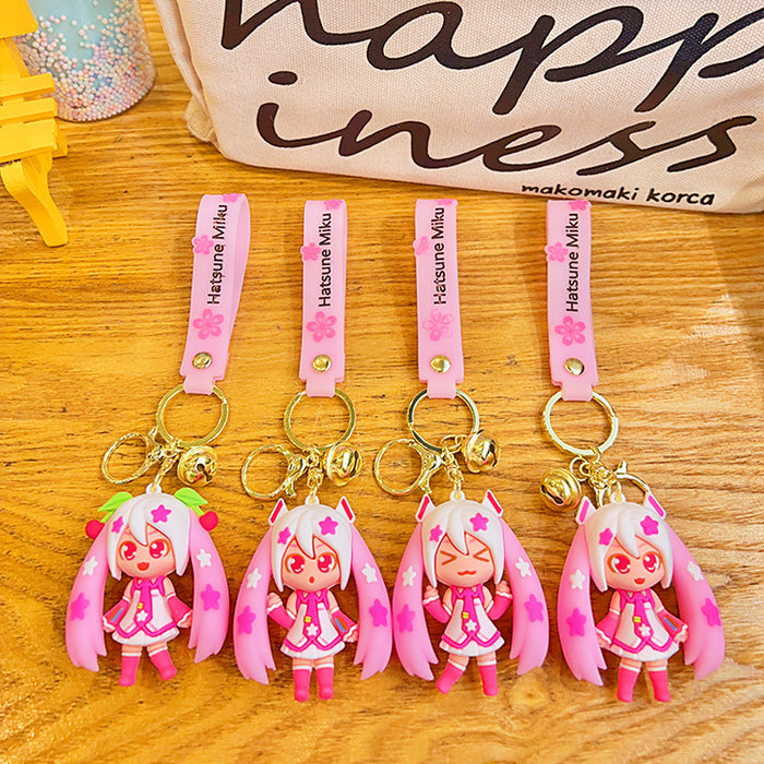 Wholesale Cartoon Twin Ponytail Beautiful Girl Keychain JDC-KC-YDao091