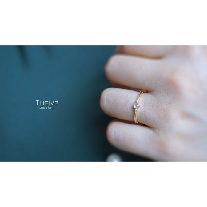 Wholesale Inlaid ring, light luxury temperament, simple and versatile accessory, niche design