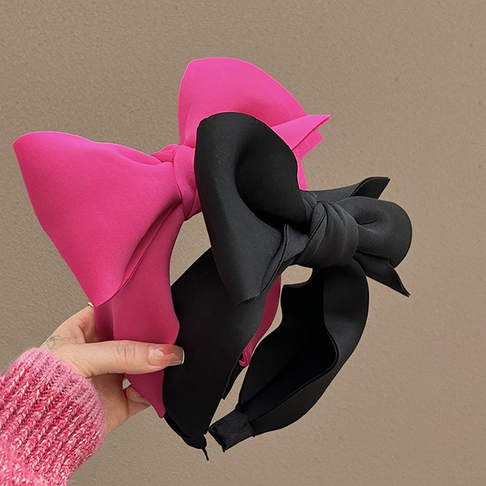 Wholesale Cute and Sweet Three-dimensional Big Bow Sponge Headband JDC-HD-MiaoY002