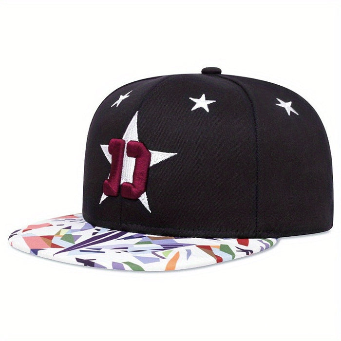 Wholesale Baseball cap embroidered lightning duckbill cap sunshade and sun protection cap flat edge duckbill cap