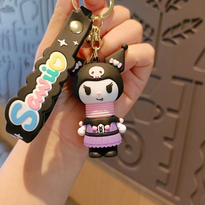 Wholesale Silicone Cartoon Doll Keychain JDC-KC-MingT152